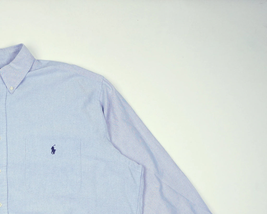 Ralph Lauren Blue Button-up Shirt M Cotton