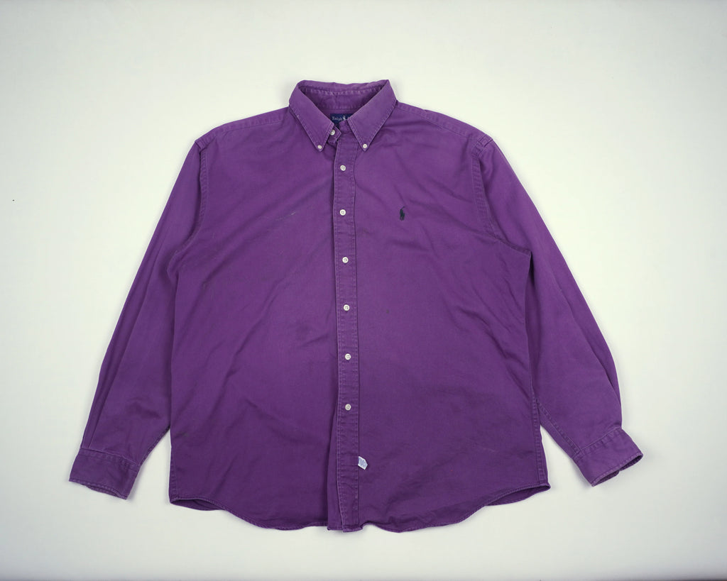 Ralph Lauren Purple Button-up Shirt XL Cotton