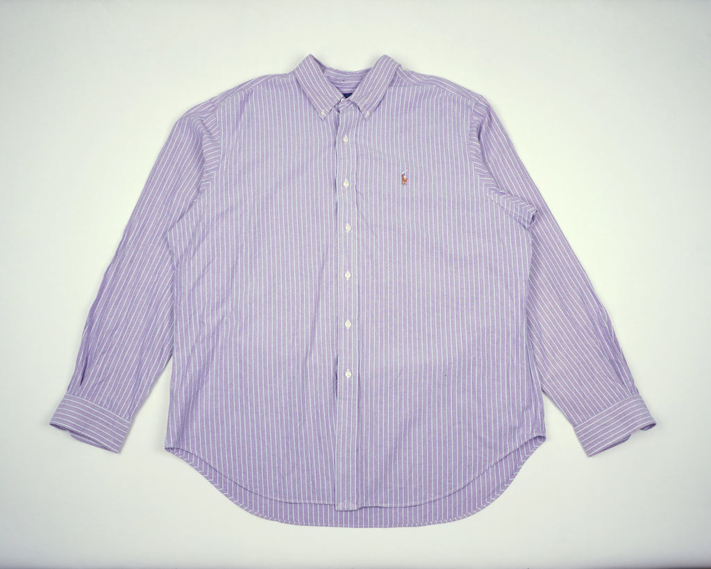 Ralph Lauren Purple Button-up Shirt XXL Cotton