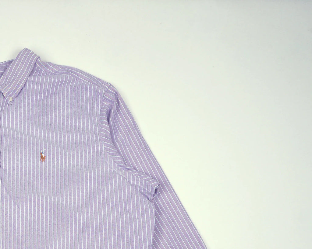Ralph Lauren Purple Button-up Shirt XXL Cotton