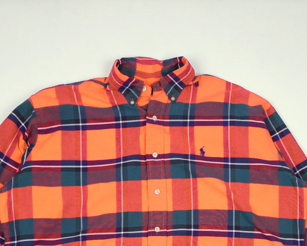 Ralph Lauren Orange Button-up Shirt XXL Cotton