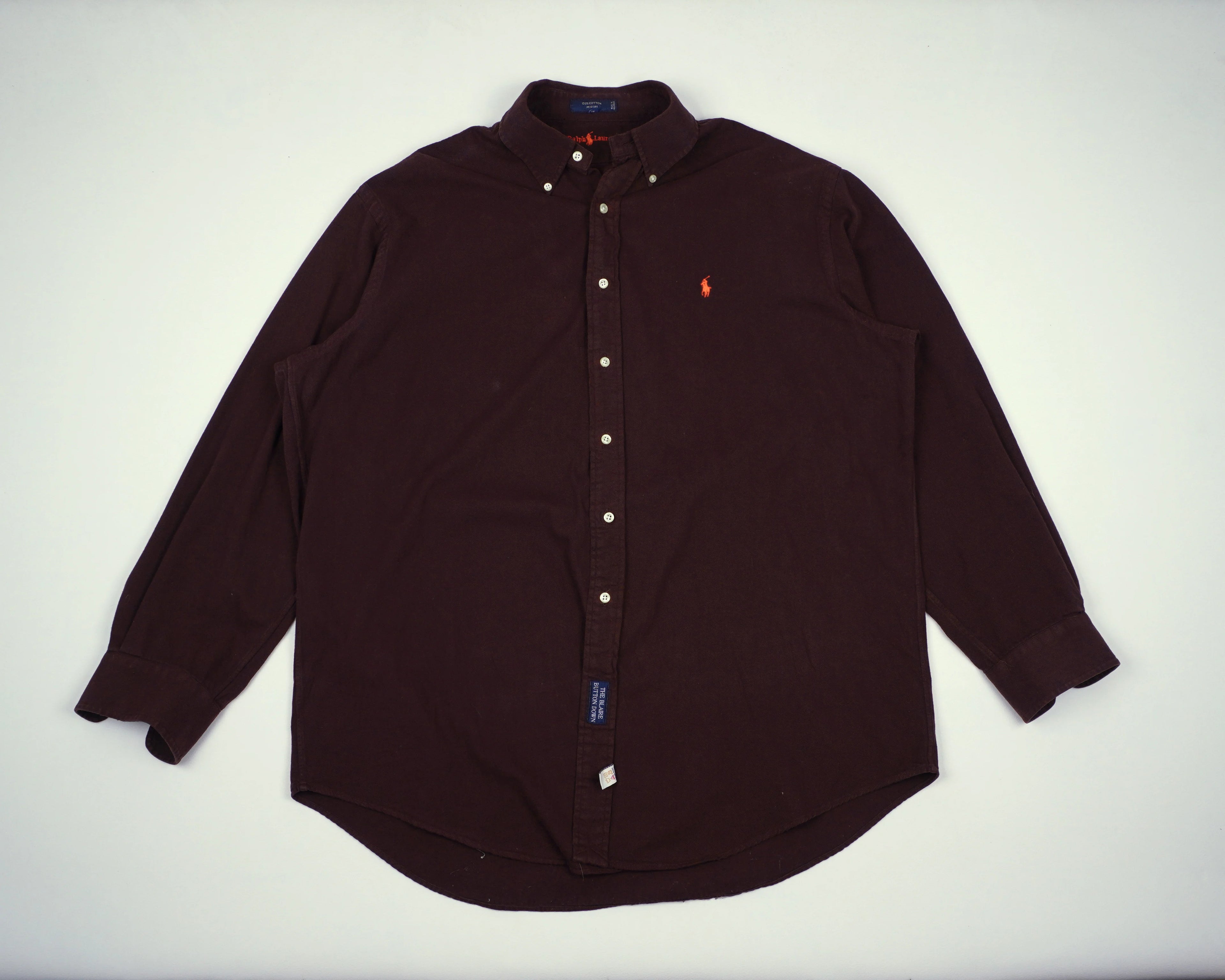 Ralph Lauren Brown Button-up Shirt XXL Cotton