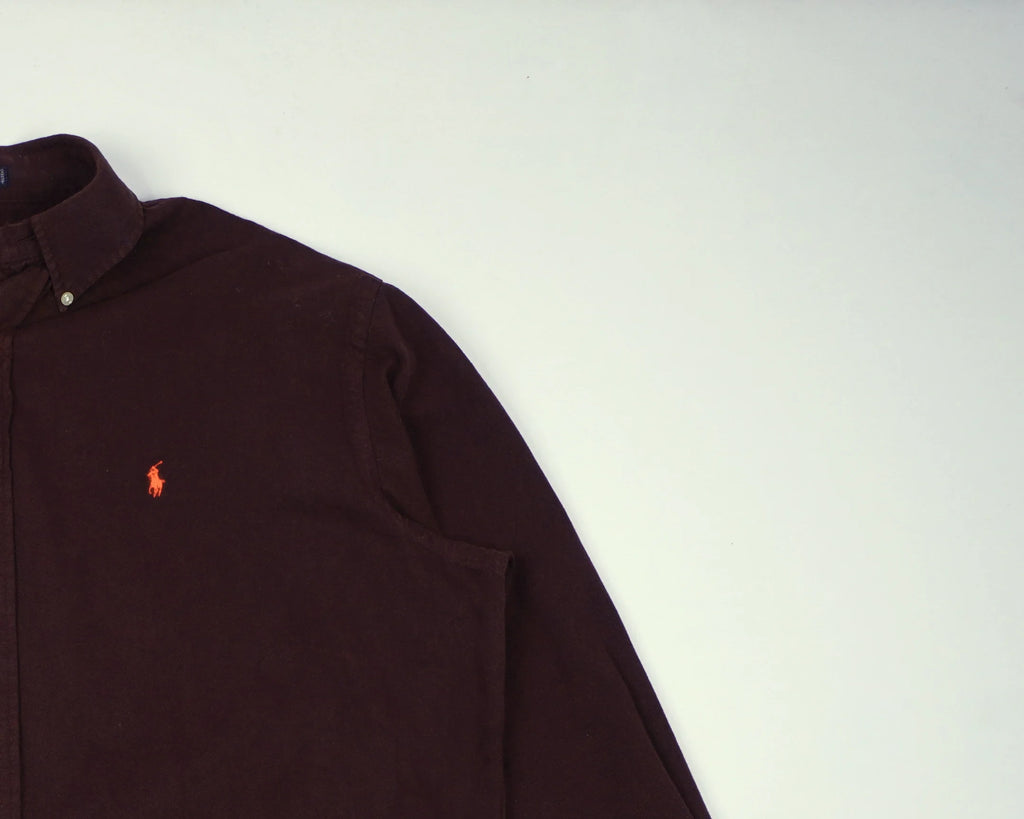 Ralph Lauren Brown Button-up Shirt XXL Cotton