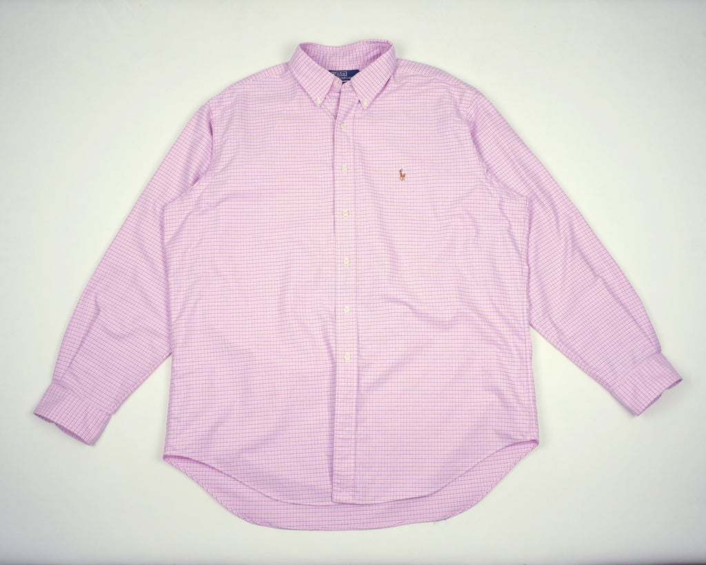 Ralph Lauren Pink Button-up Shirt XXL Cotton