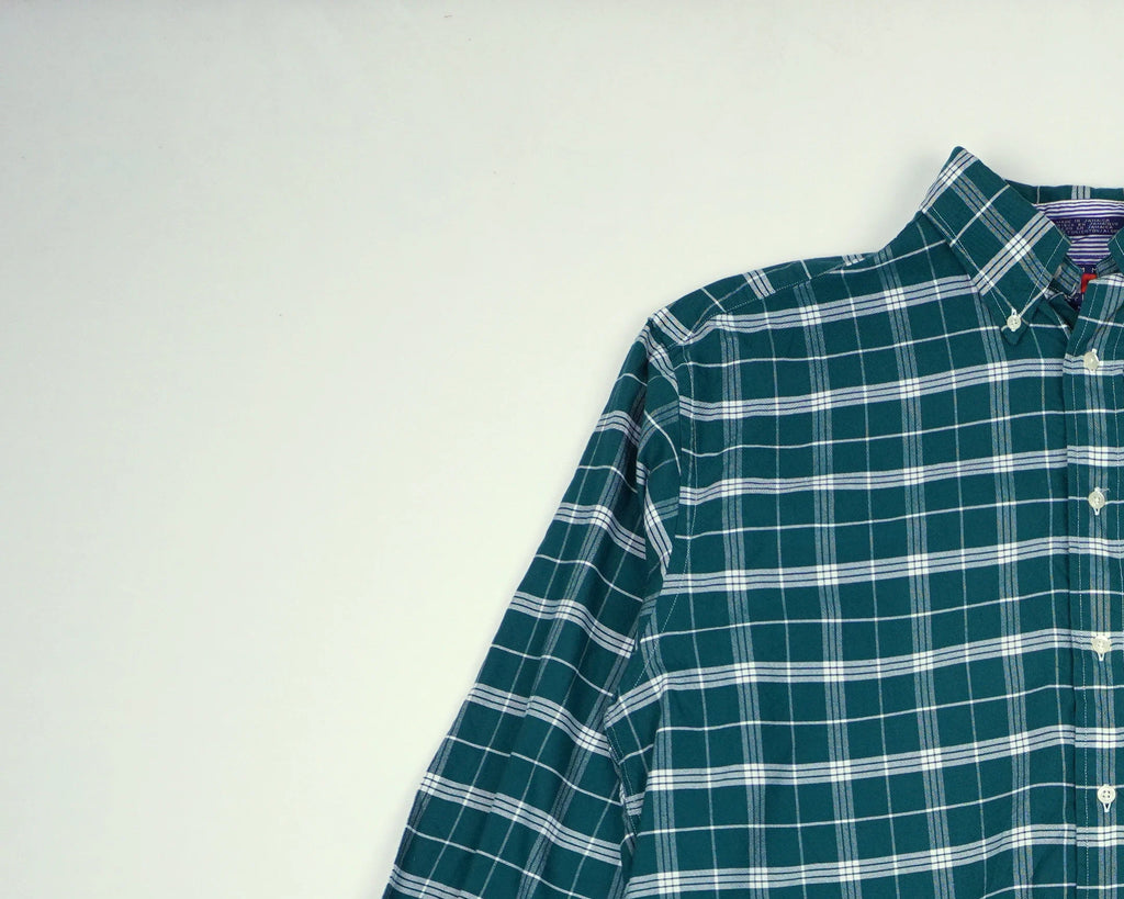 Tommy Hilfiger Green Button-up Shirt L Cotton