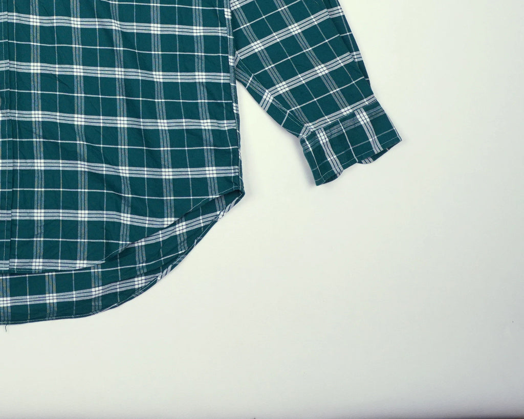 Tommy Hilfiger Green Button-up Shirt L Cotton