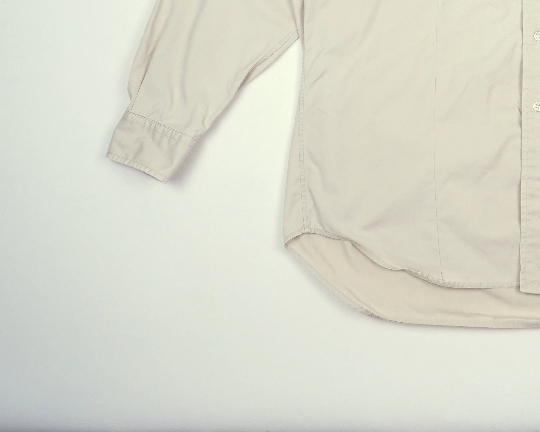 Ralph Lauren Beige Long Sleeve Shirt L Cotton