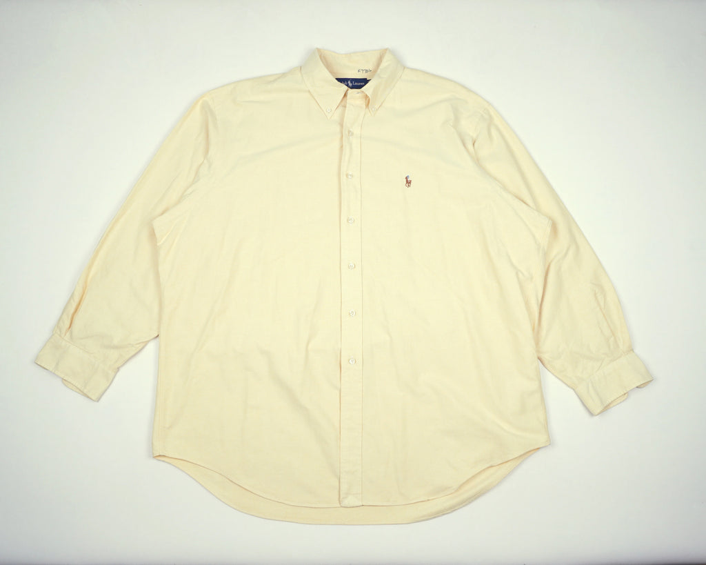 Ralph Lauren Beige Button-up Shirt XXL Cotton