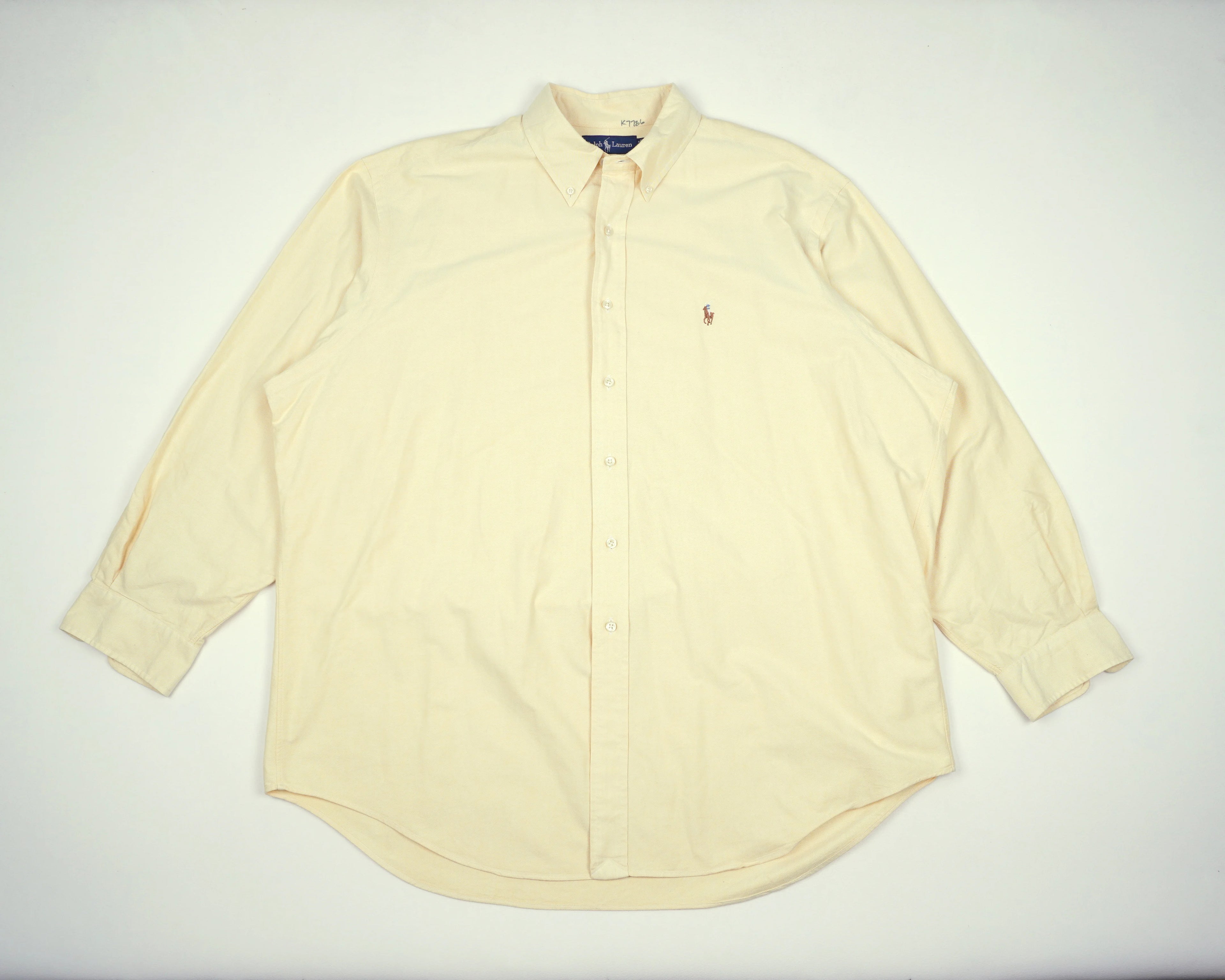 Ralph Lauren Beige Button-up Shirt XXL Cotton