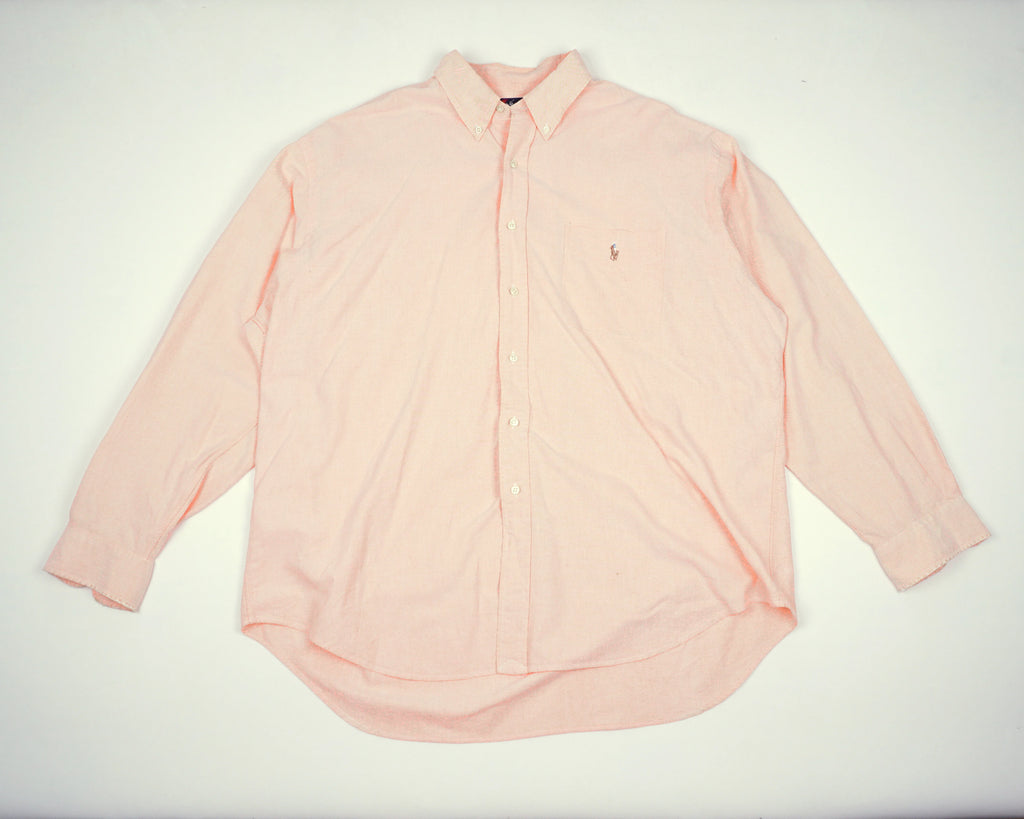 Ralph Lauren Pink Button-up Shirt XXL Cotton