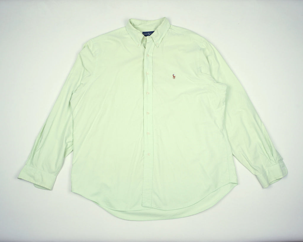 Ralph Lauren Green Button-up Shirt XXL Cotton