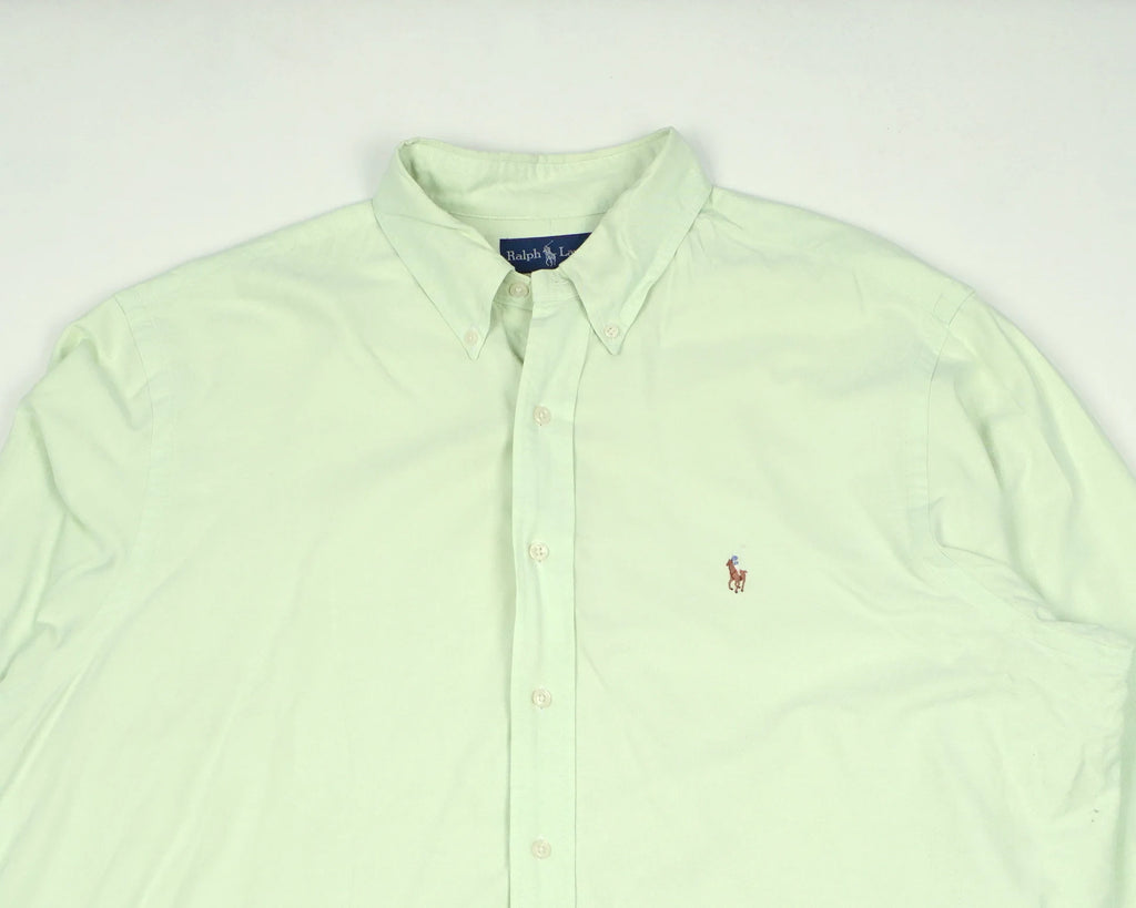 Ralph Lauren Green Button-up Shirt XXL Cotton