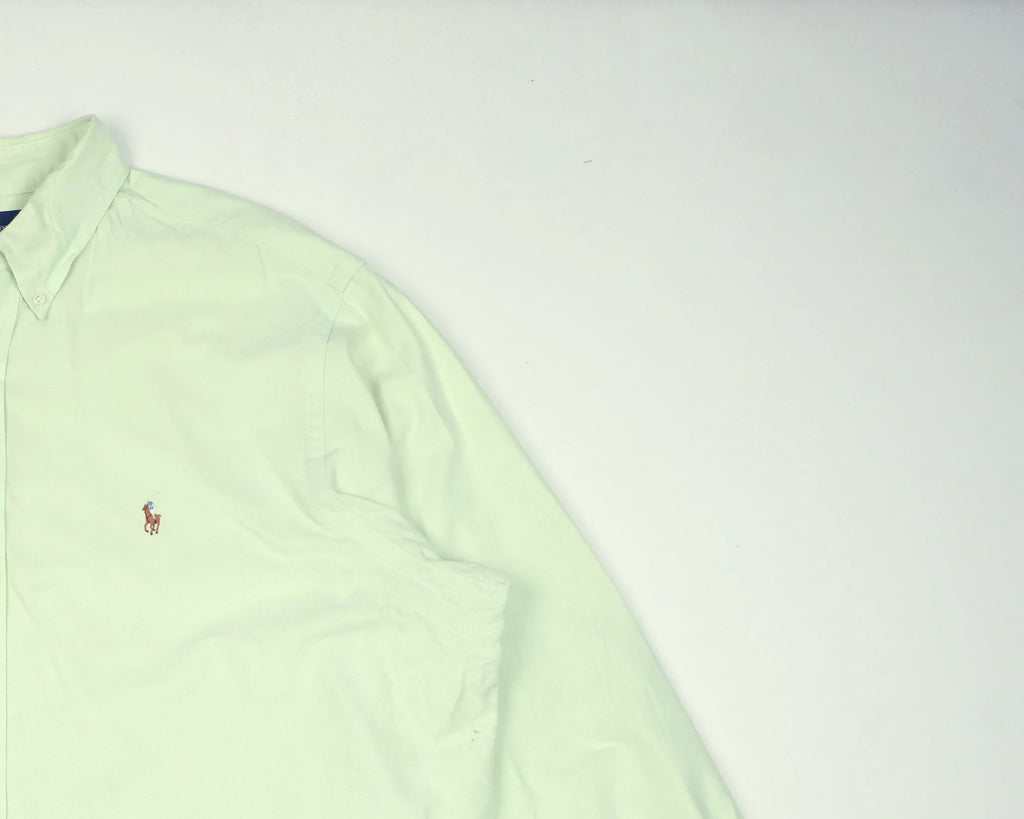 Ralph Lauren Green Button-up Shirt XXL Cotton