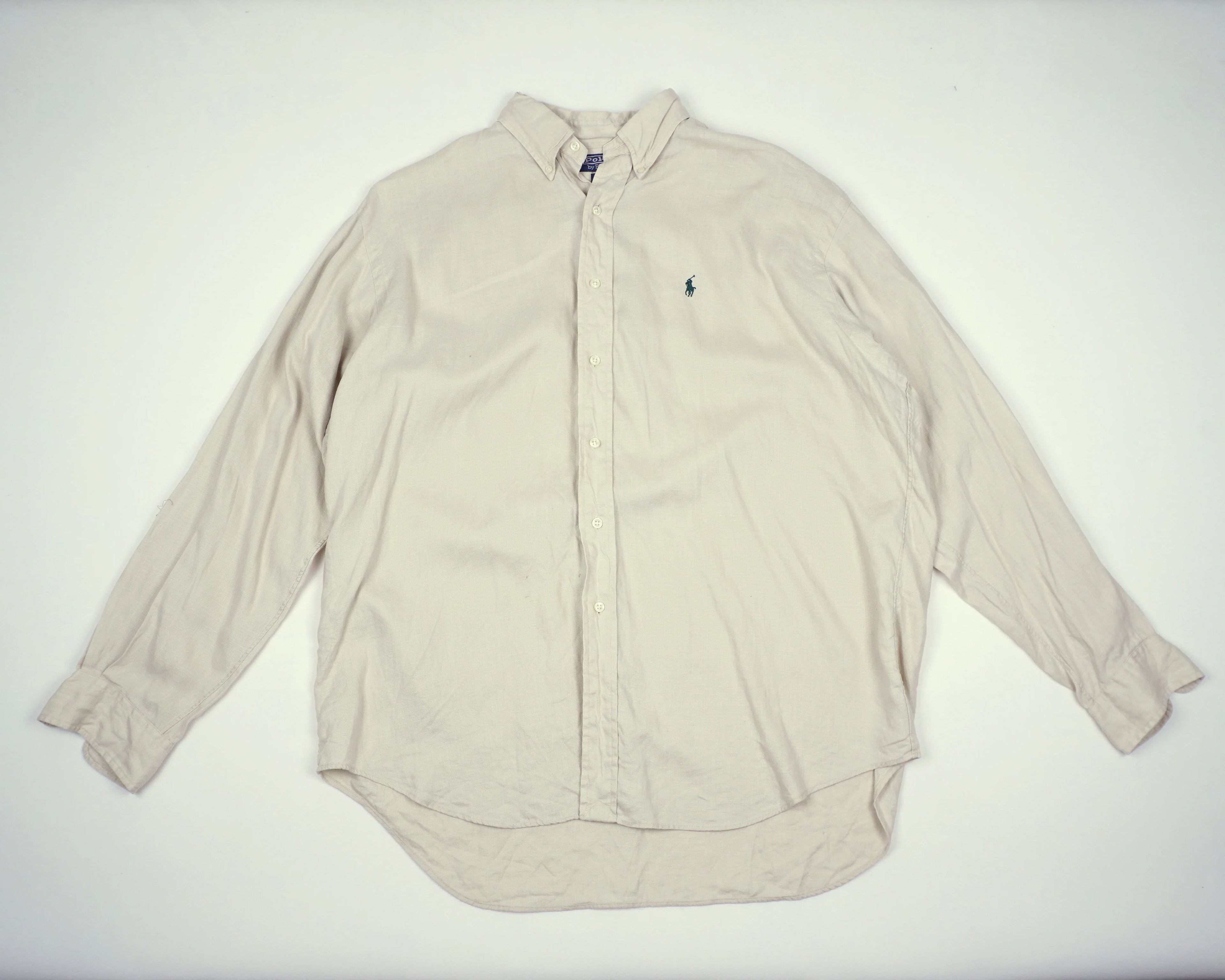 Ralph Lauren Beige Button-up Shirt XXL Cotton