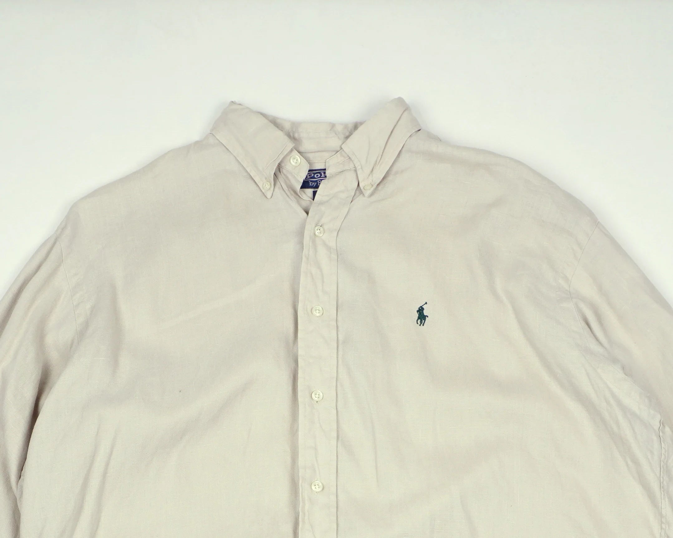 Ralph Lauren Beige Button-up Shirt XXL Cotton
