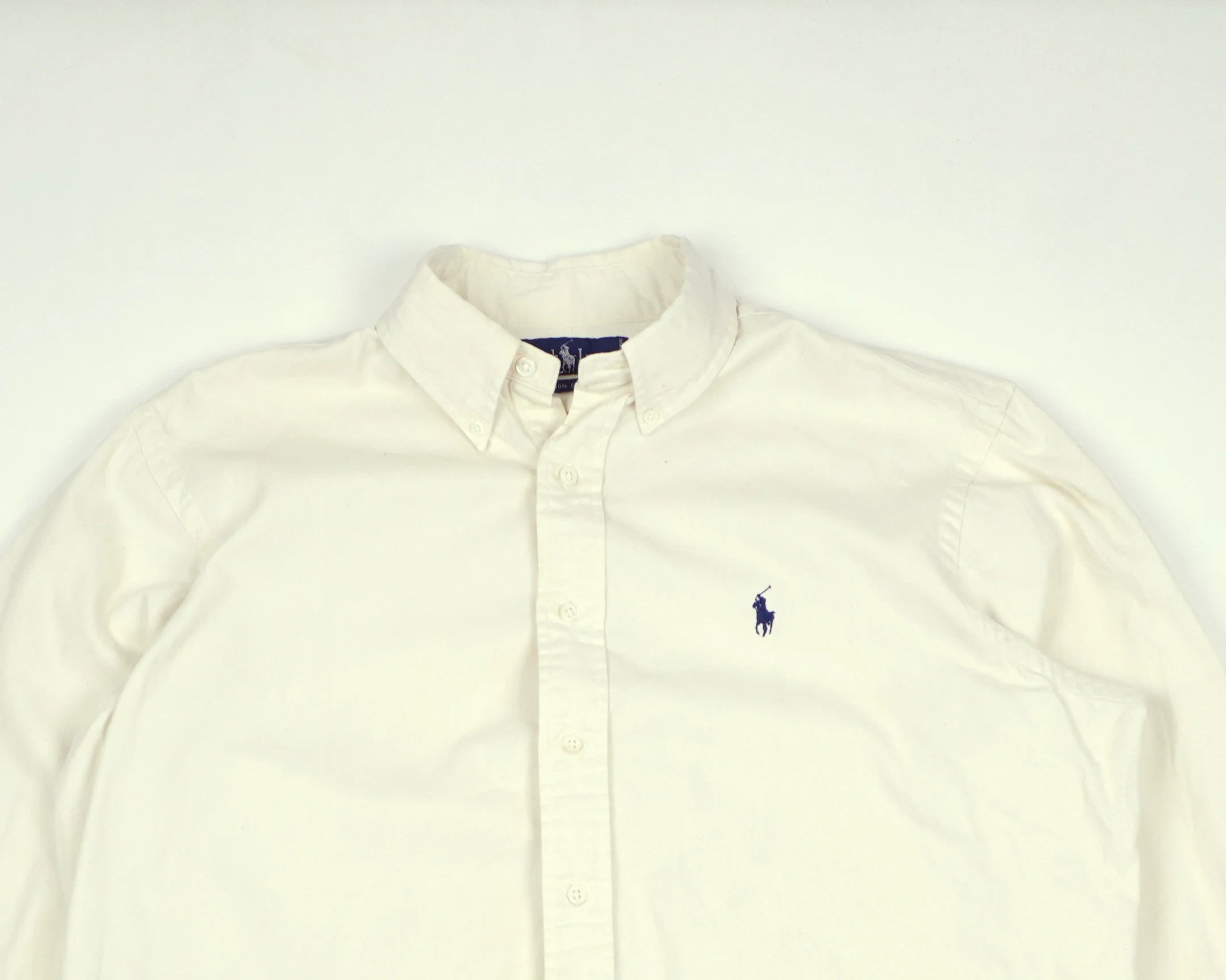 Polo Ralph Lauren White Button-up Shirt L Cotton