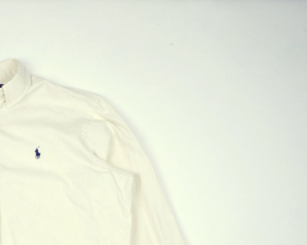Polo Ralph Lauren White Button-up Shirt L Cotton