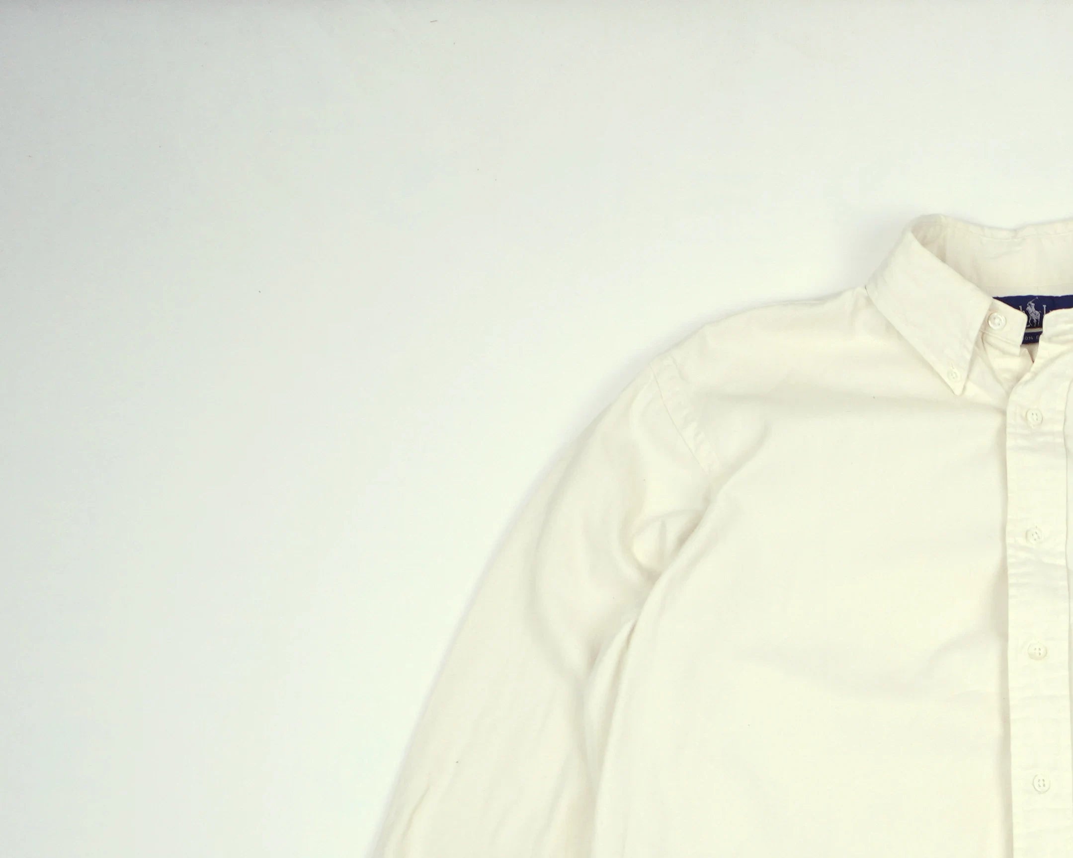 Polo Ralph Lauren White Button-up Shirt L Cotton