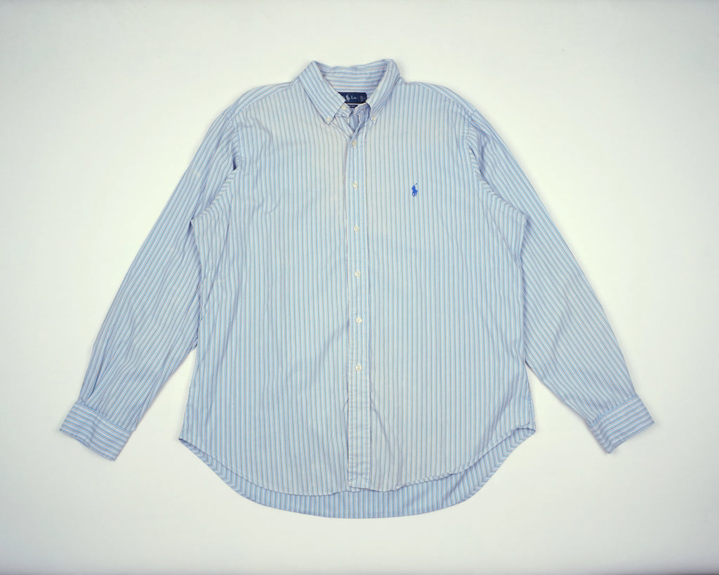 Ralph Lauren Blue Button-up Shirt L Cotton