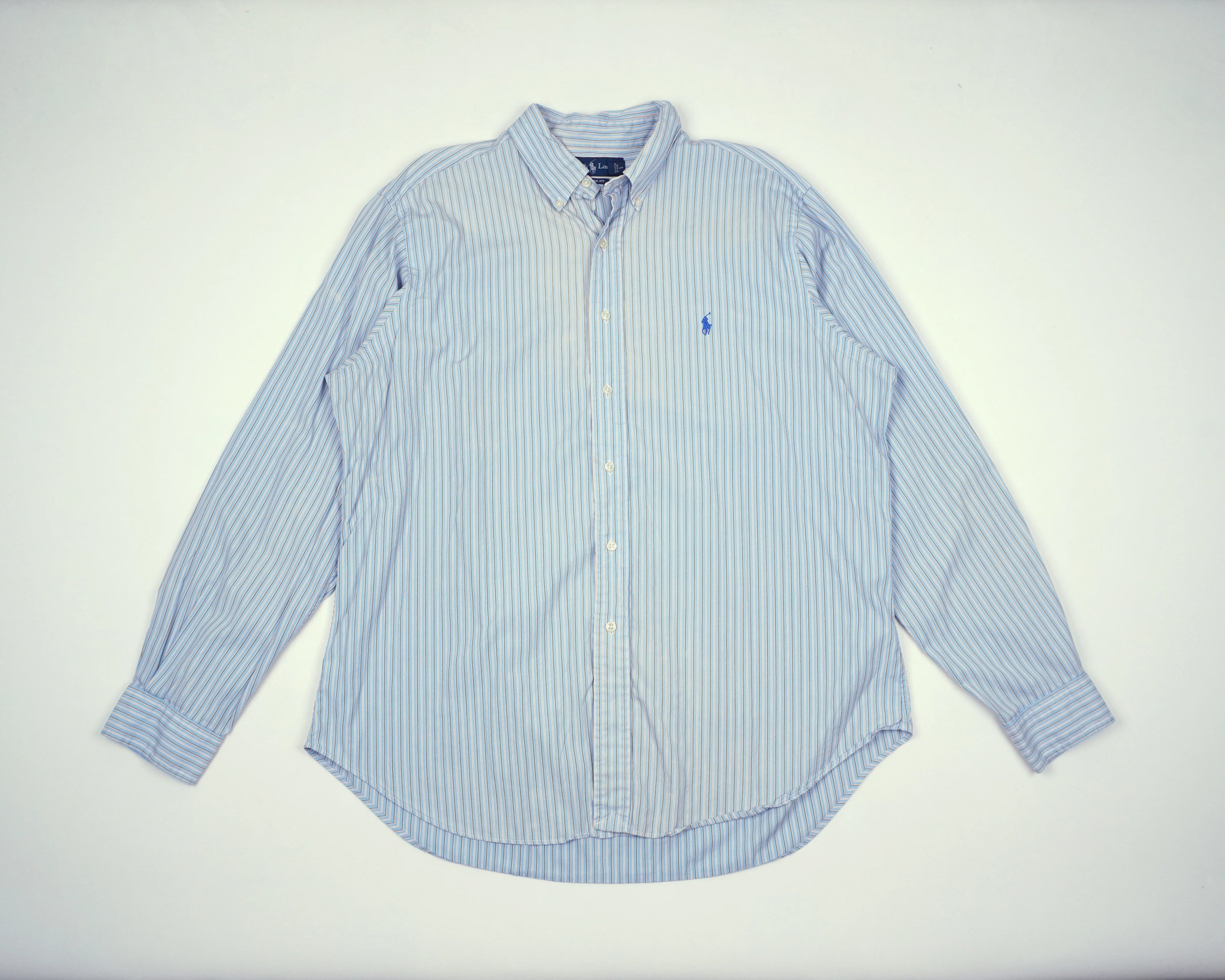 Ralph Lauren Blue Button-up Shirt L Cotton