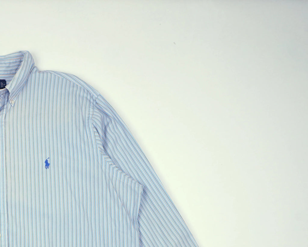 Ralph Lauren Blue Button-up Shirt L Cotton