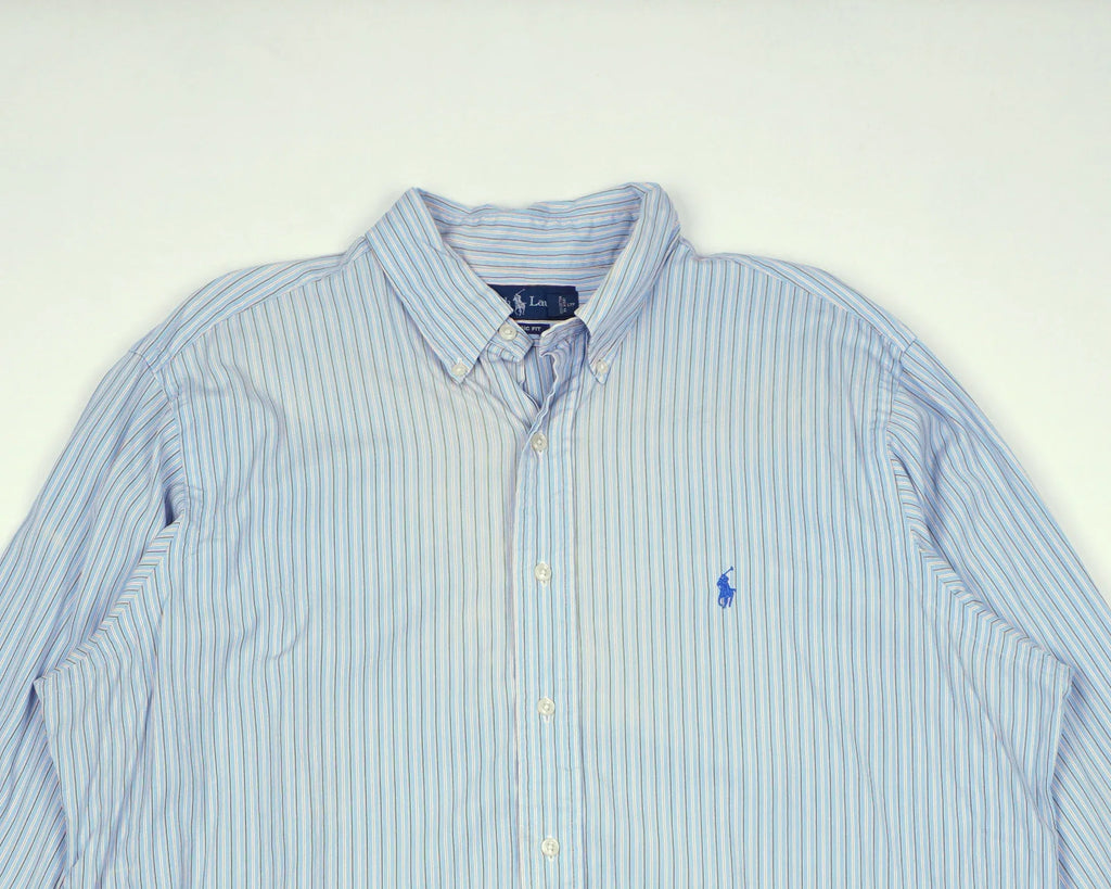 Ralph Lauren Blue Button-up Shirt L Cotton