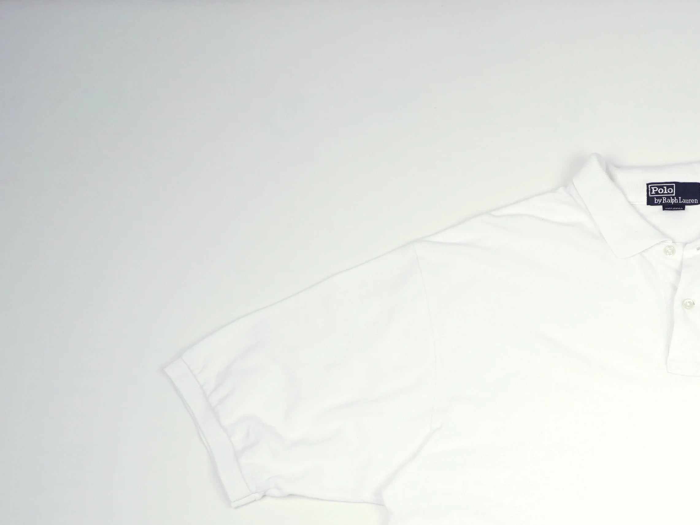 Ralph Lauren White Polo Shirt Cotton