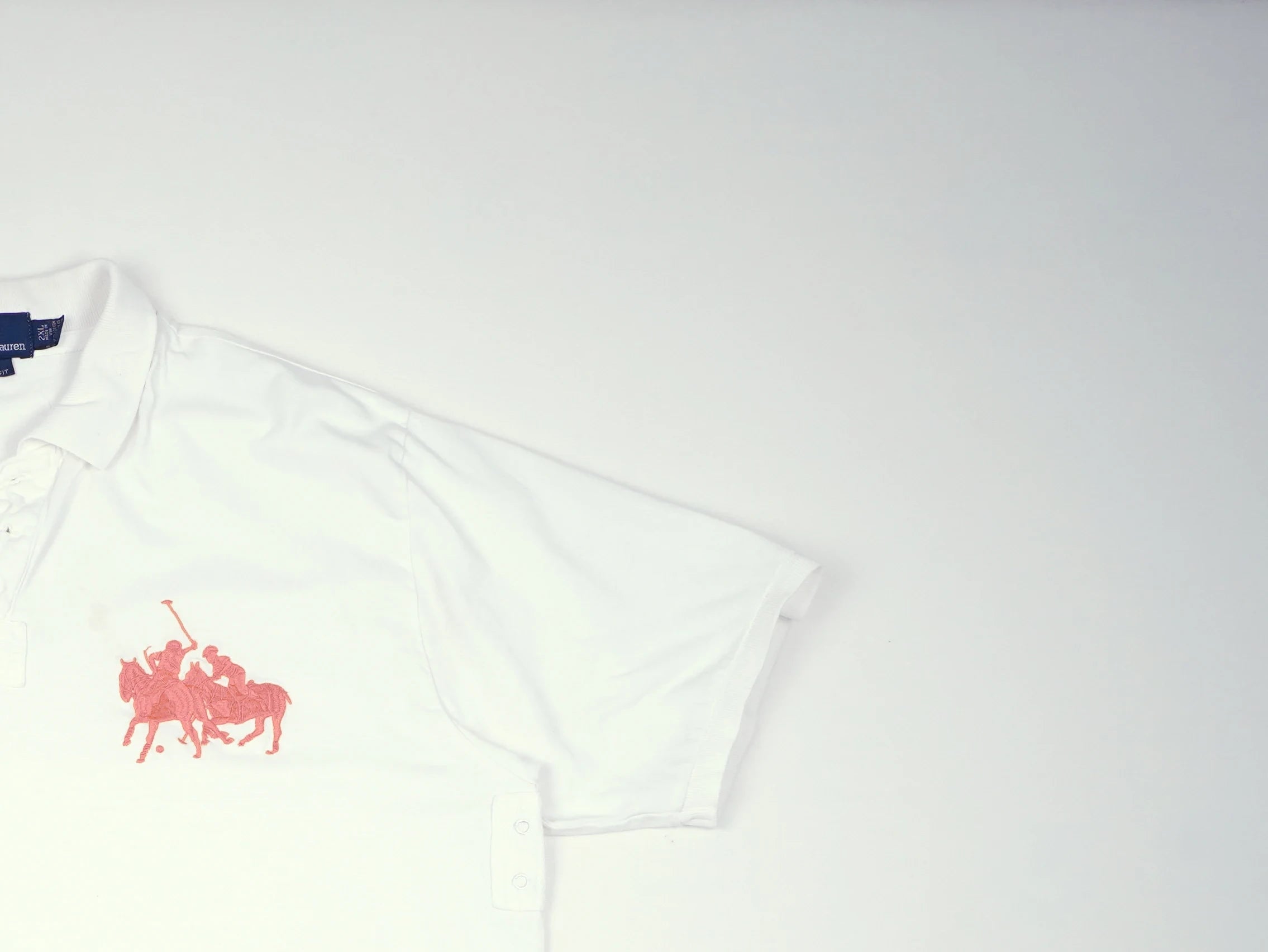 Ralph Lauren White Polo Shirt Cotton