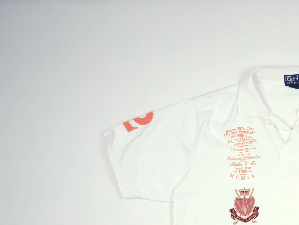 Ralph Lauren White Polo Shirt Cotton