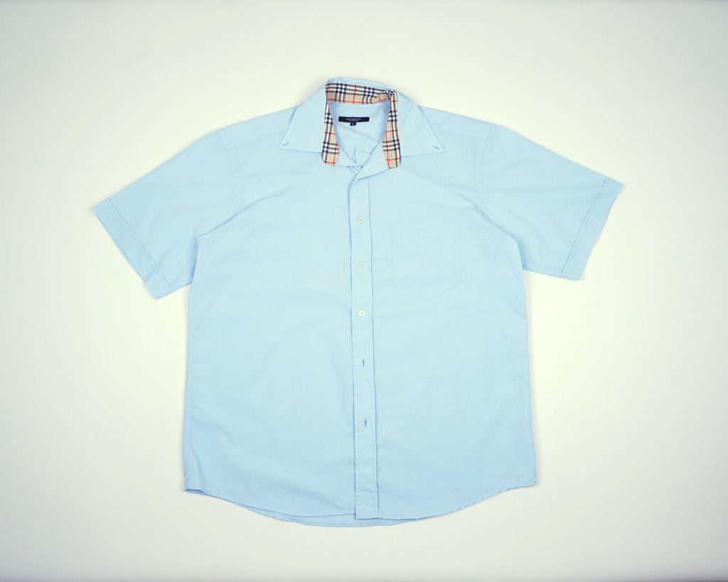 Burberry Blue Shirt Cotton