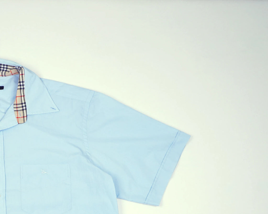 Burberry Blue Shirt Cotton