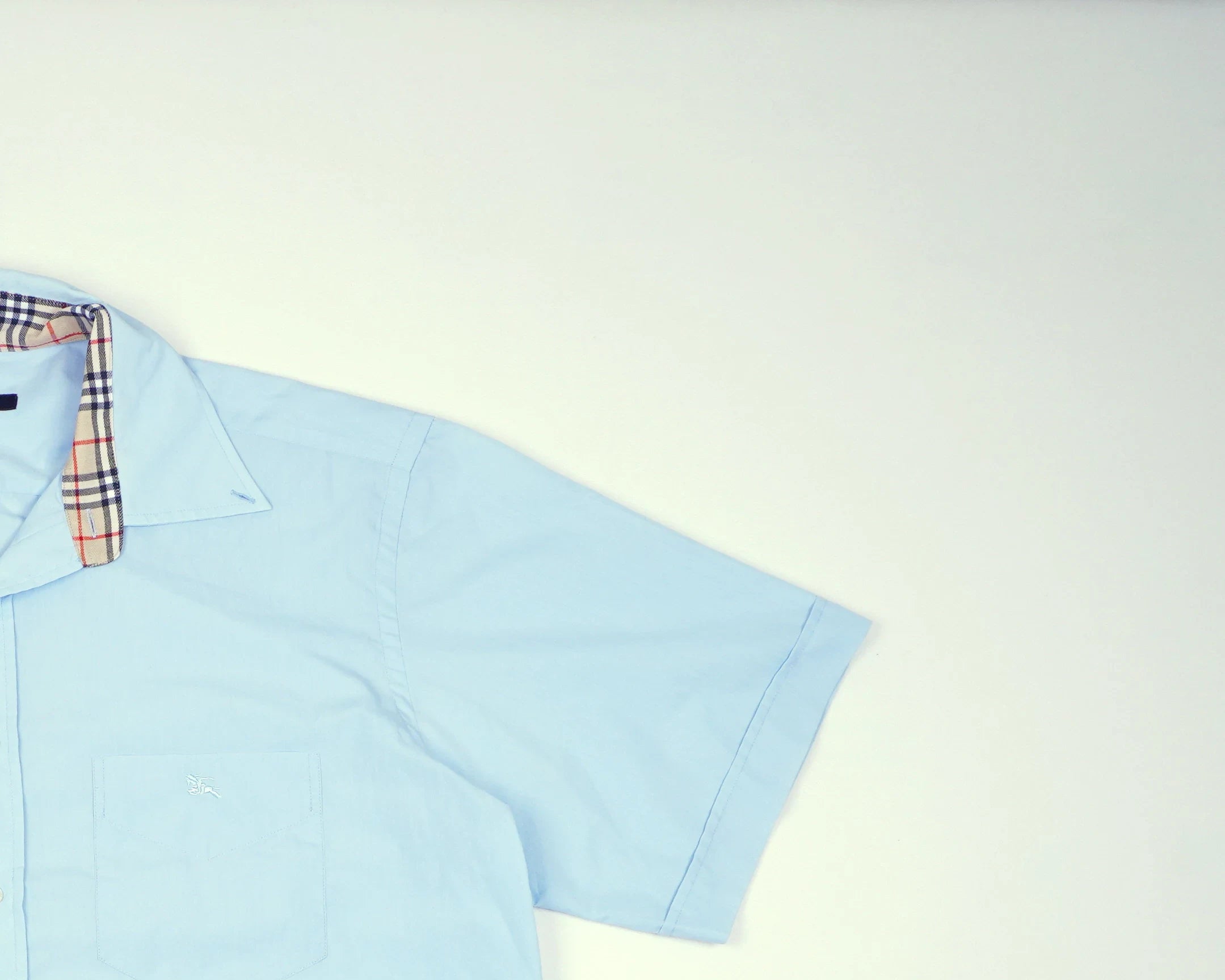 Burberry Blue Shirt Cotton