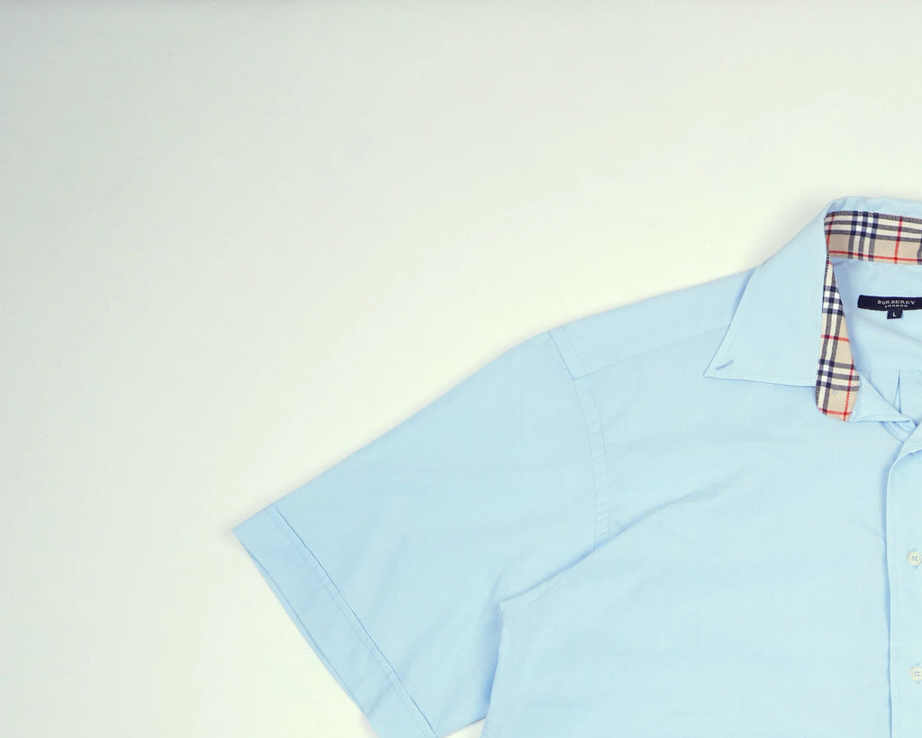 Burberry Blue Shirt Cotton