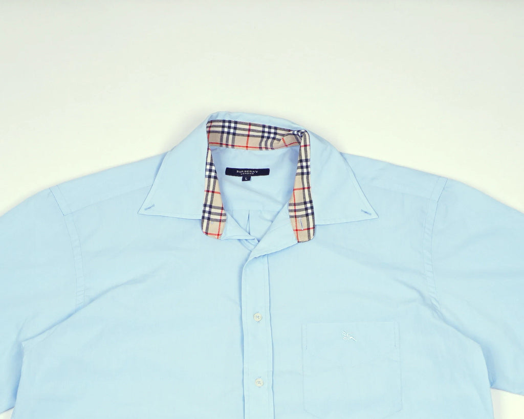 Burberry Blue Shirt Cotton