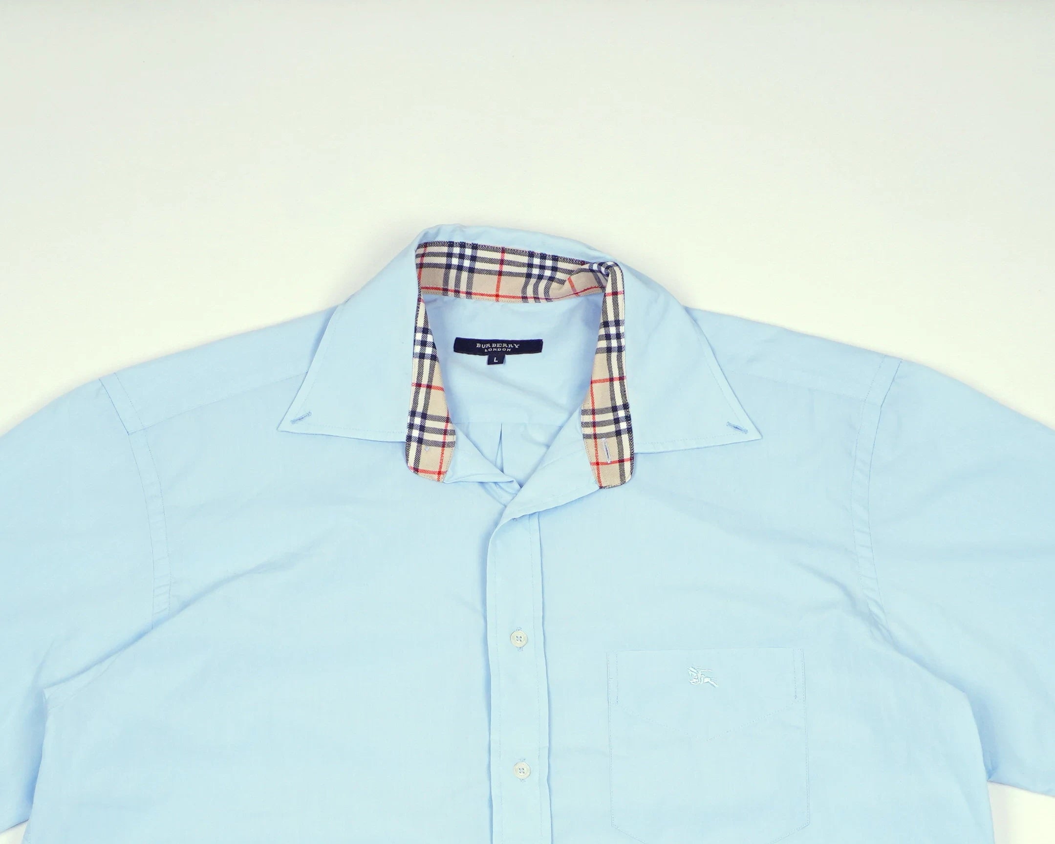 Burberry Blue Shirt Cotton