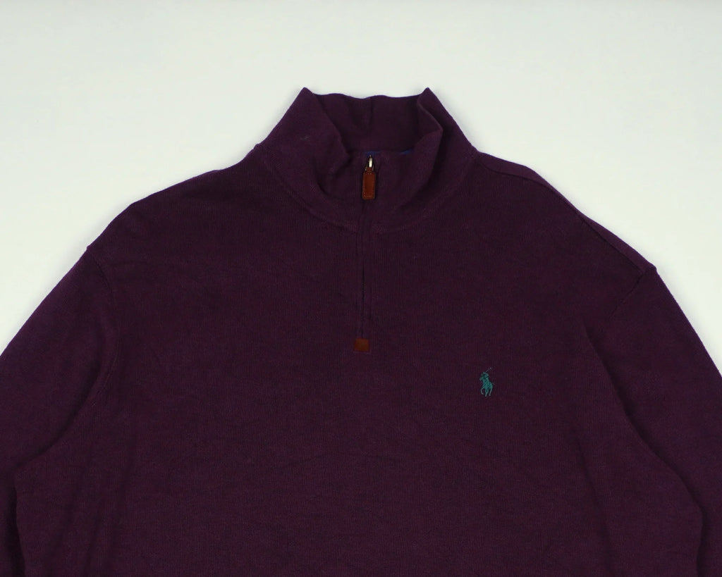 Ralph Lauren Purple Quarter-zip Cotton