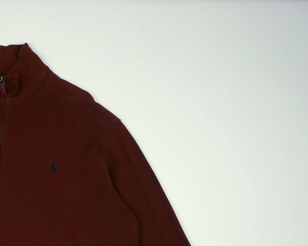 Ralph Lauren Brown Quarter-zip Cotton