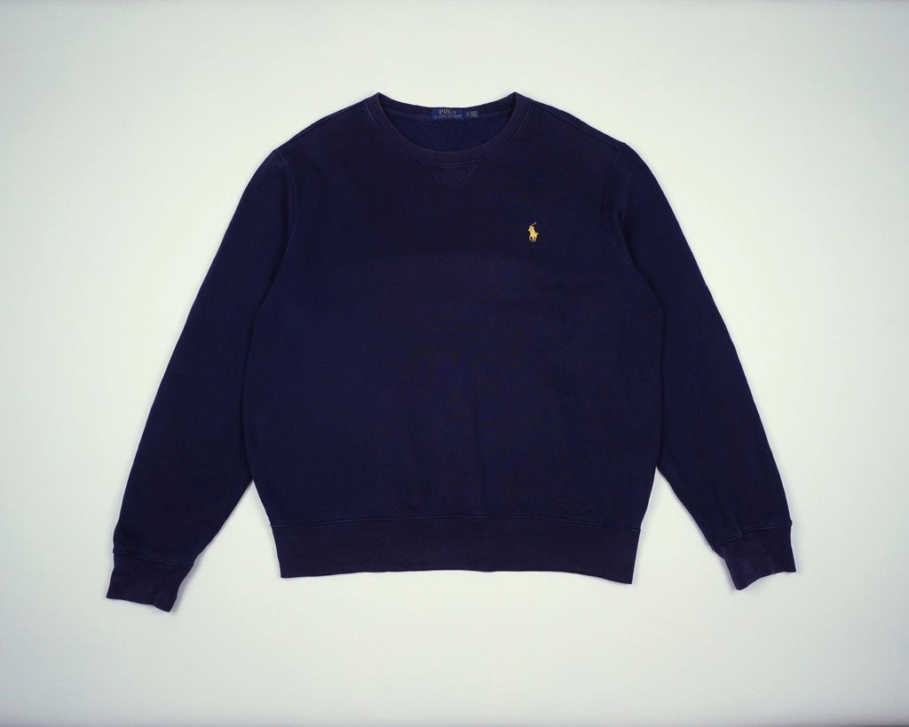 Ralph Lauren Navy Sweatshirt Cotton