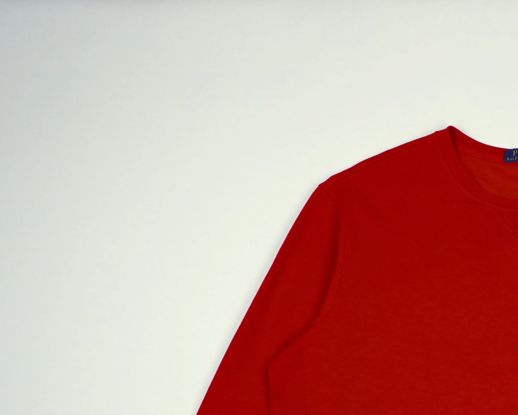 Ralph Lauren Red Sweatshirt Cotton