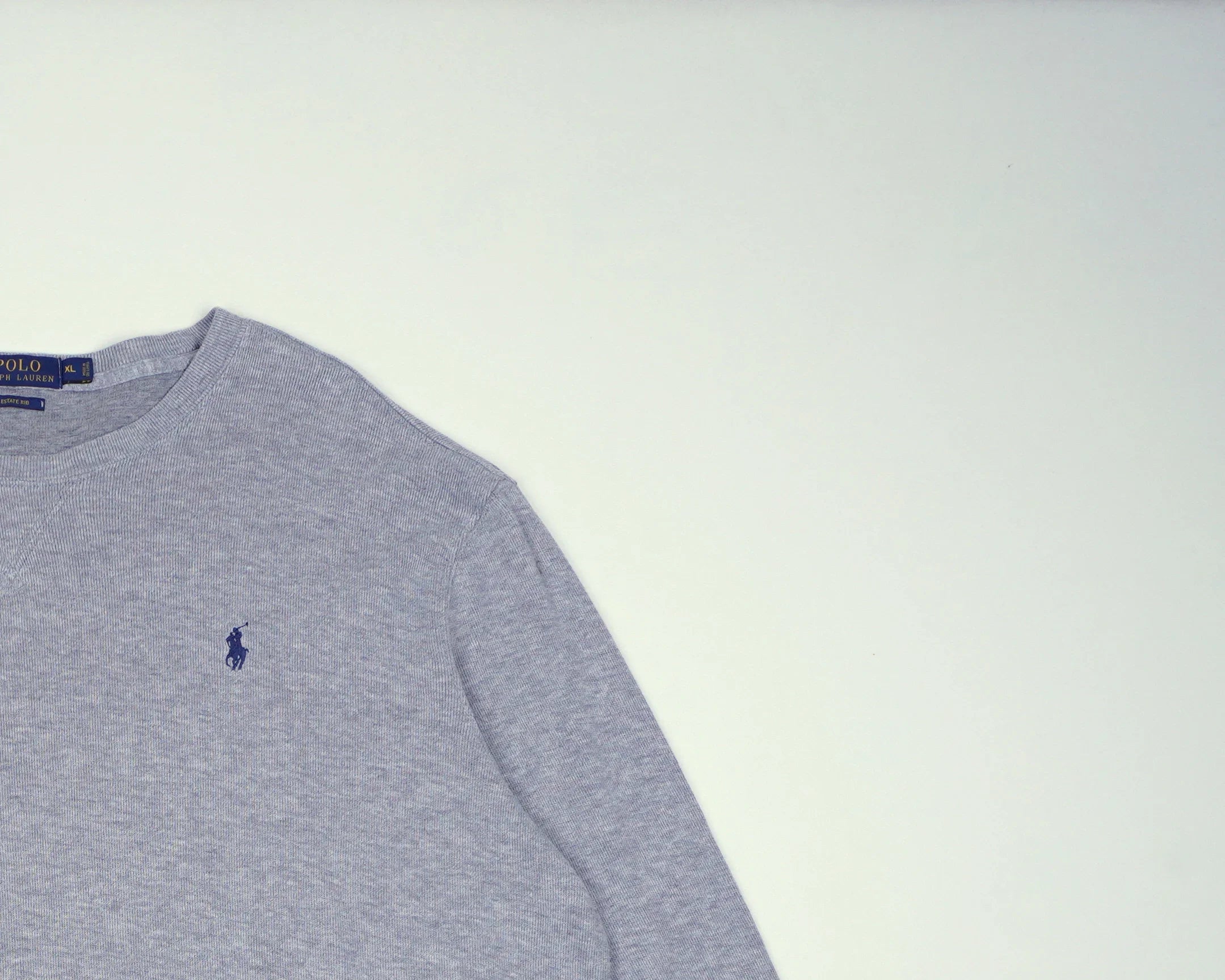 Ralph Lauren Grey Sweatshirt Cotton