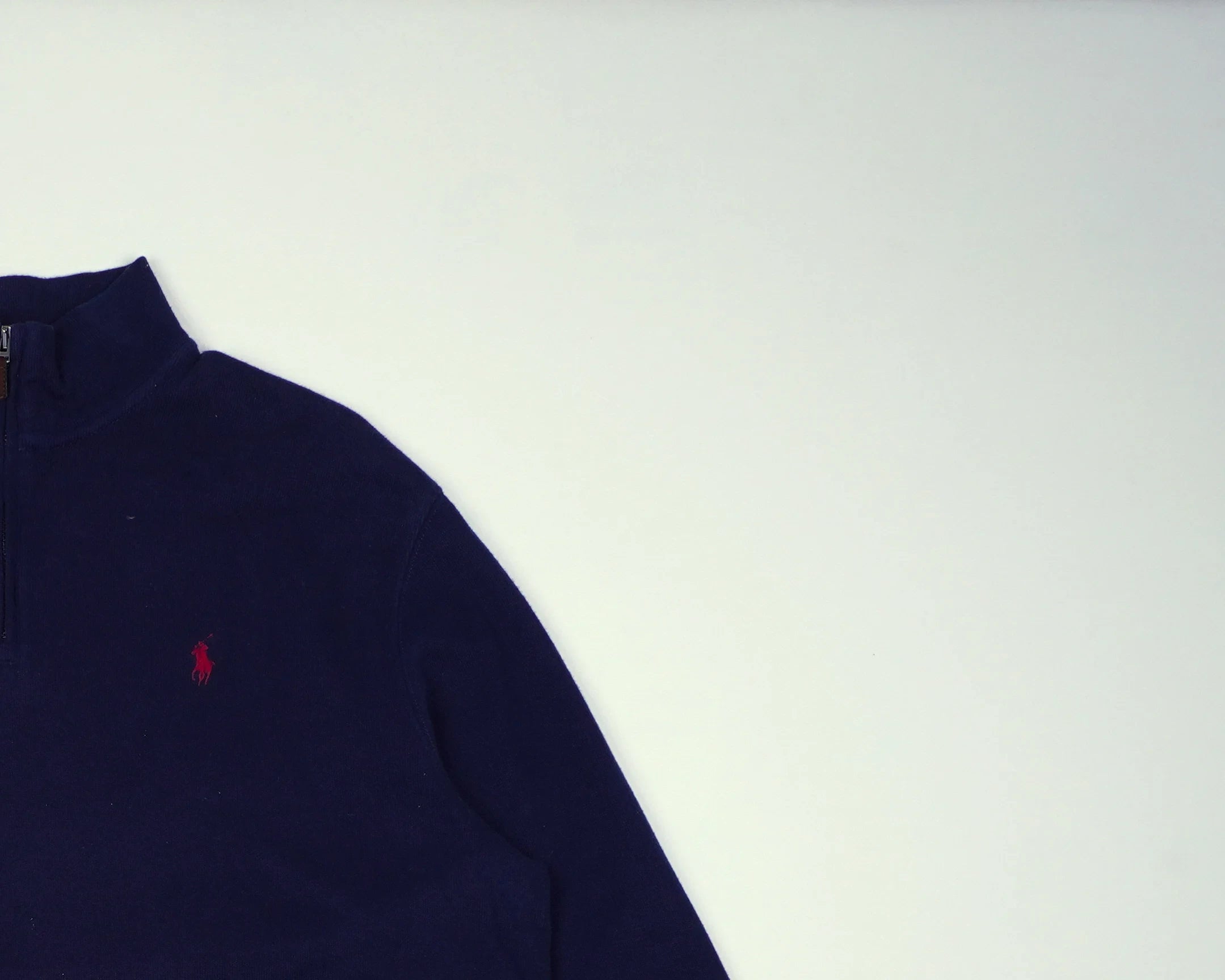 Ralph Lauren Navy Quarter-zip Cotton