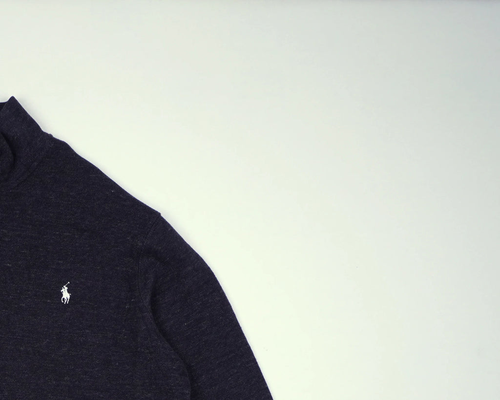 Ralph Lauren Navy Quarter-zip Cotton