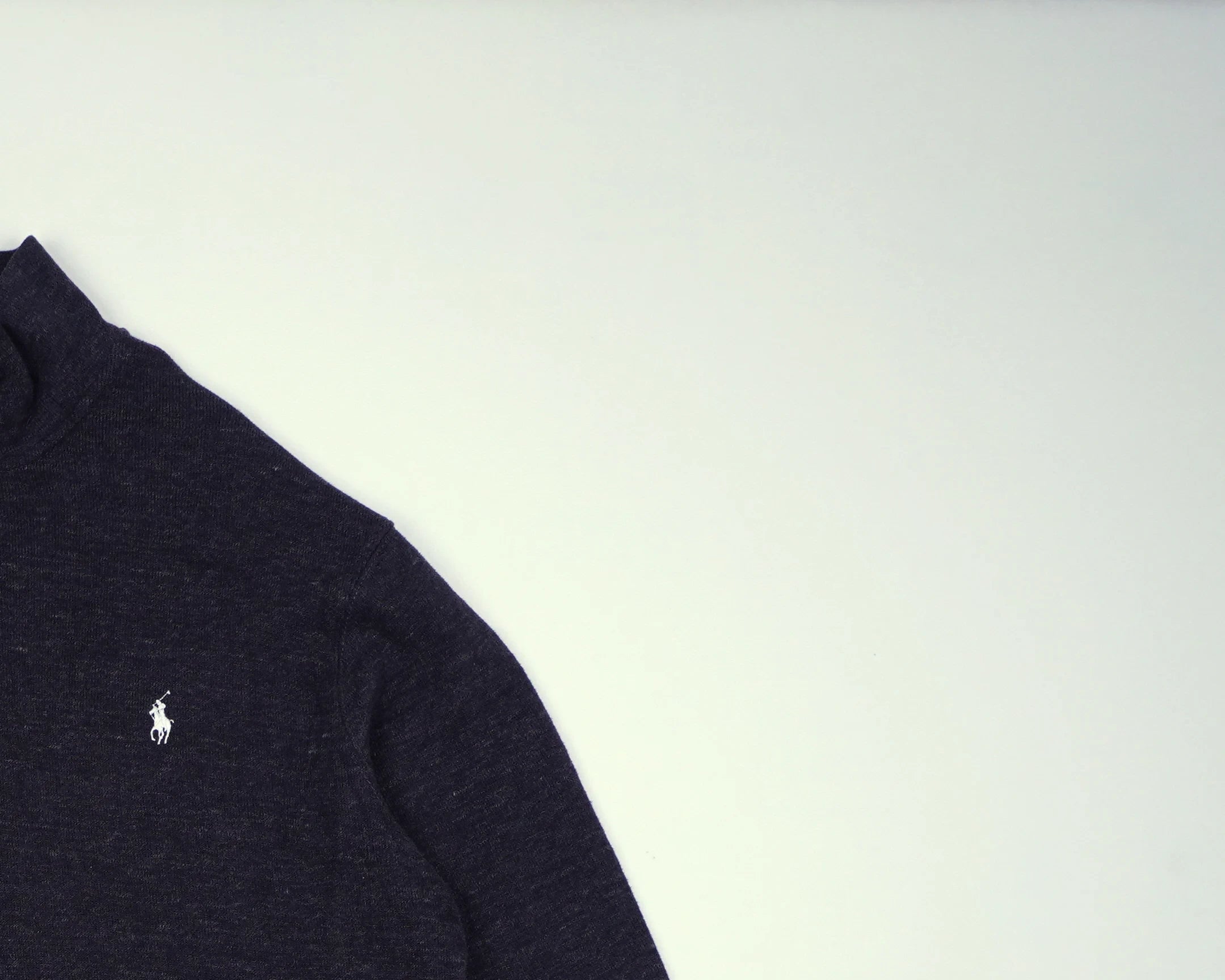 Ralph Lauren Navy Quarter-zip Cotton