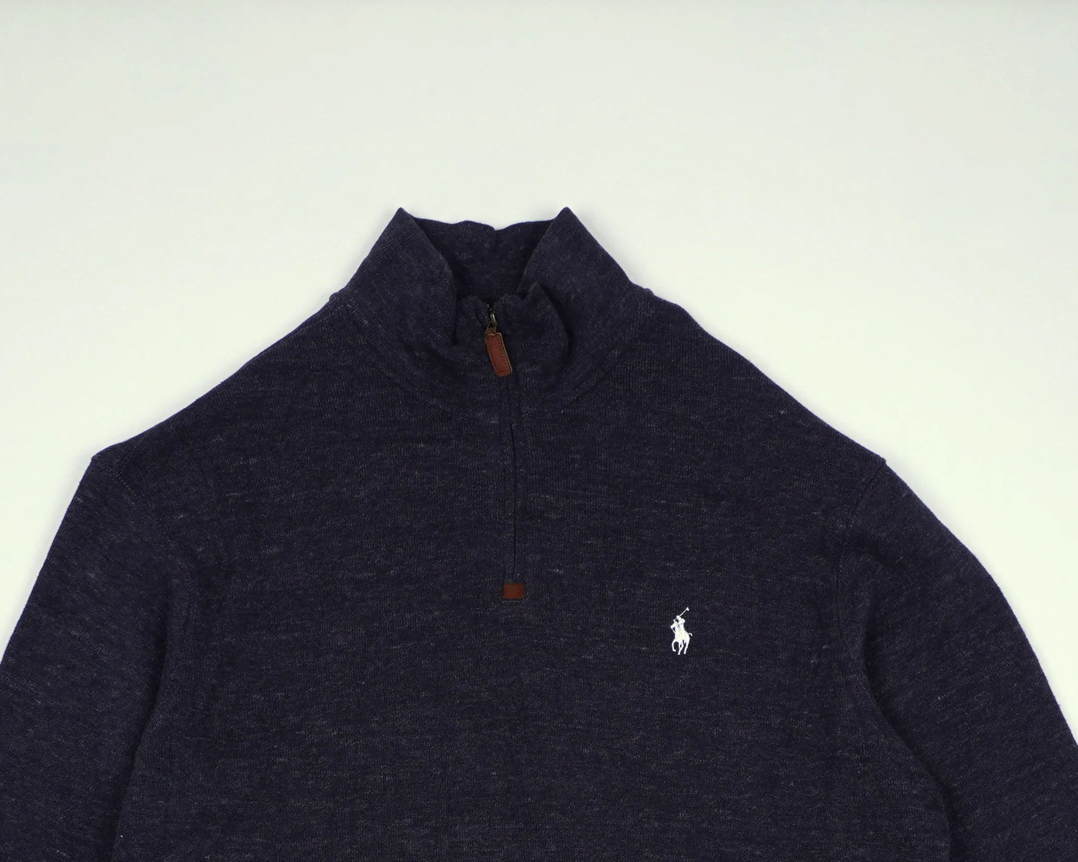 Ralph Lauren Navy Quarter-zip Cotton