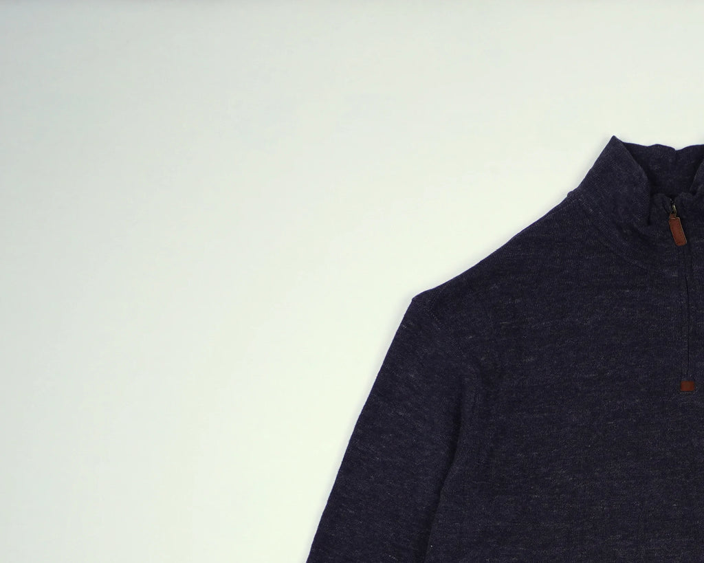 Ralph Lauren Navy Quarter-zip Cotton