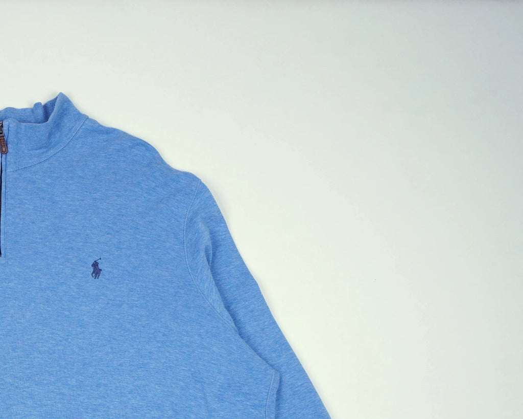 Ralph Lauren Blue Quarter-zip Cotton