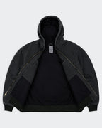 Carhartt zwarte Active jas maat L, gemaakt van katoen