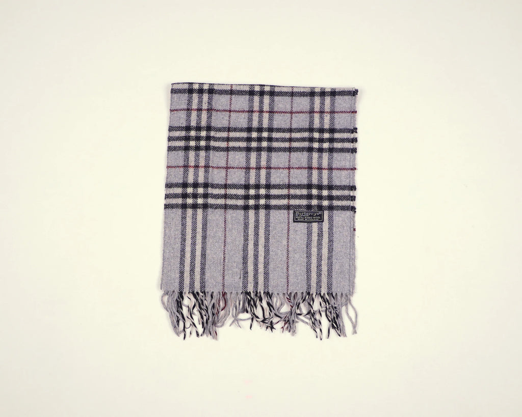 Burberry Grey Scarf Wool