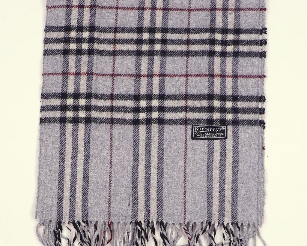 Burberry Grey Scarf Wool