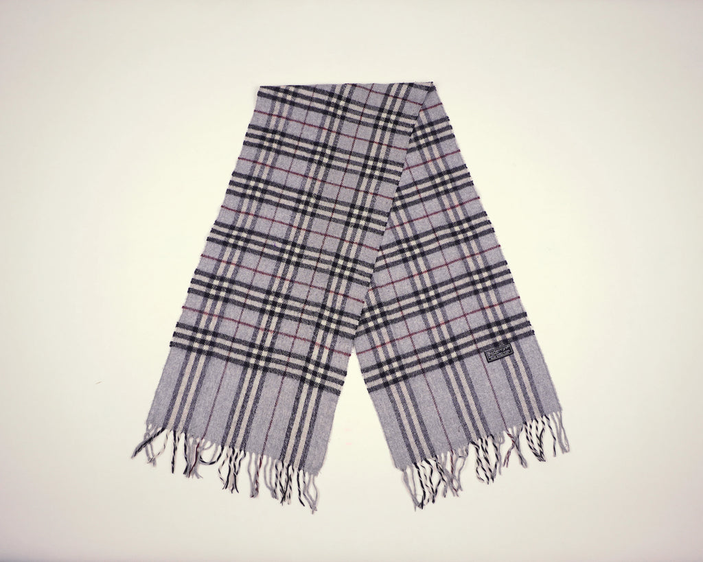 Burberry Grey Scarf Wool